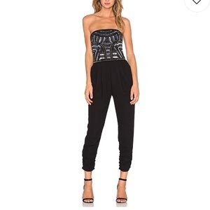 GIOVANNA EMBELLISHED JUMPSUIT IN BLACK by
Parker